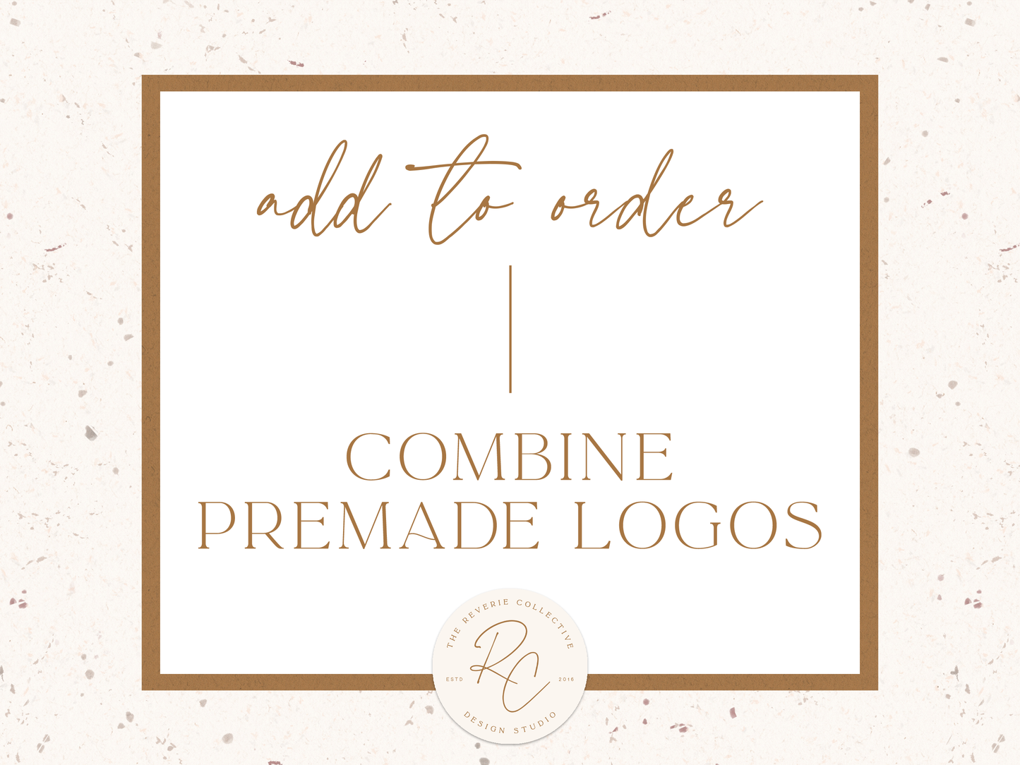 Combine Premade Logo Designs | A La Carte Option