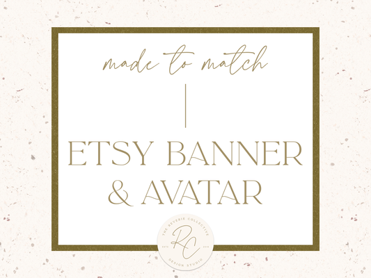 Etsy Banner & Avatar | A La Carte Option