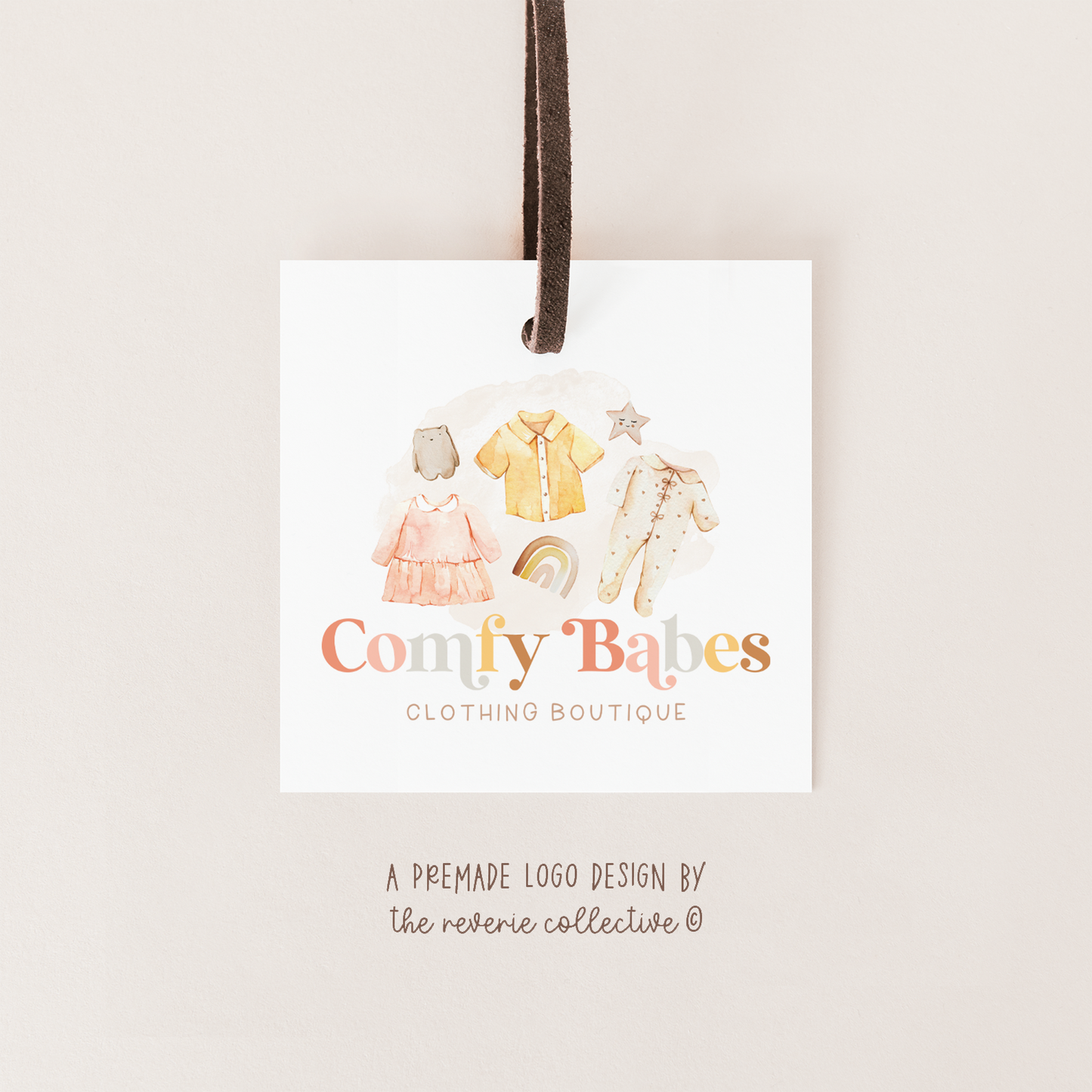 Comfy Babes | Premade Logo Design | Baby Clothes, Newborn Toys, Toddler Dress, Bohemian