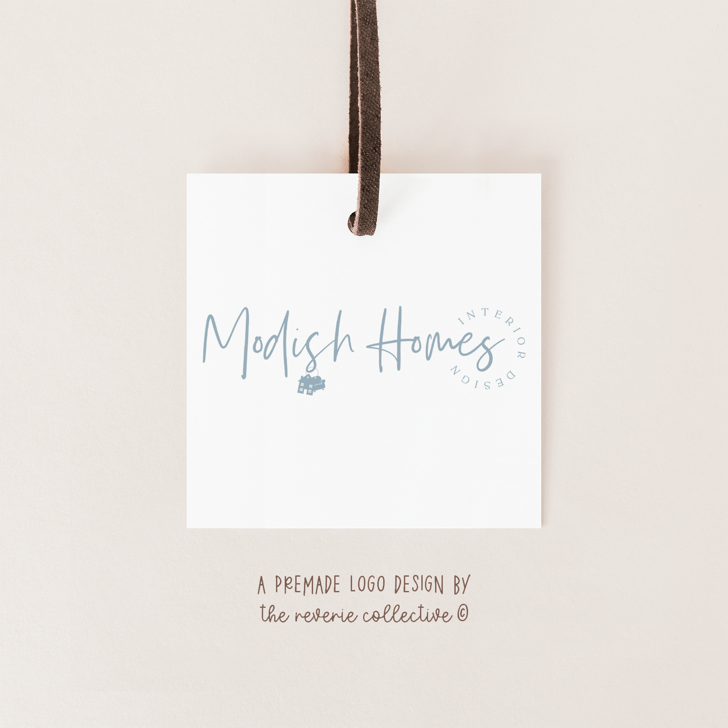 Modish Homes | Premade Logo Design | House, Armchair, Realtor, Real Estate, Interior Design