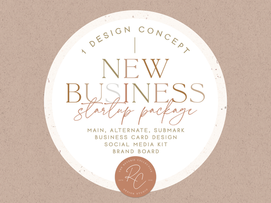 New Business Startup Package | Custom Logo Design | 1 Design Concept