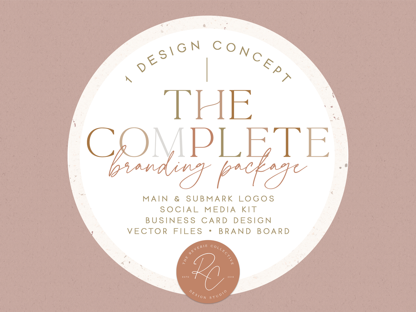 The Complete Branding Package | 1 Design Concept | Custom Logo Graphic Design