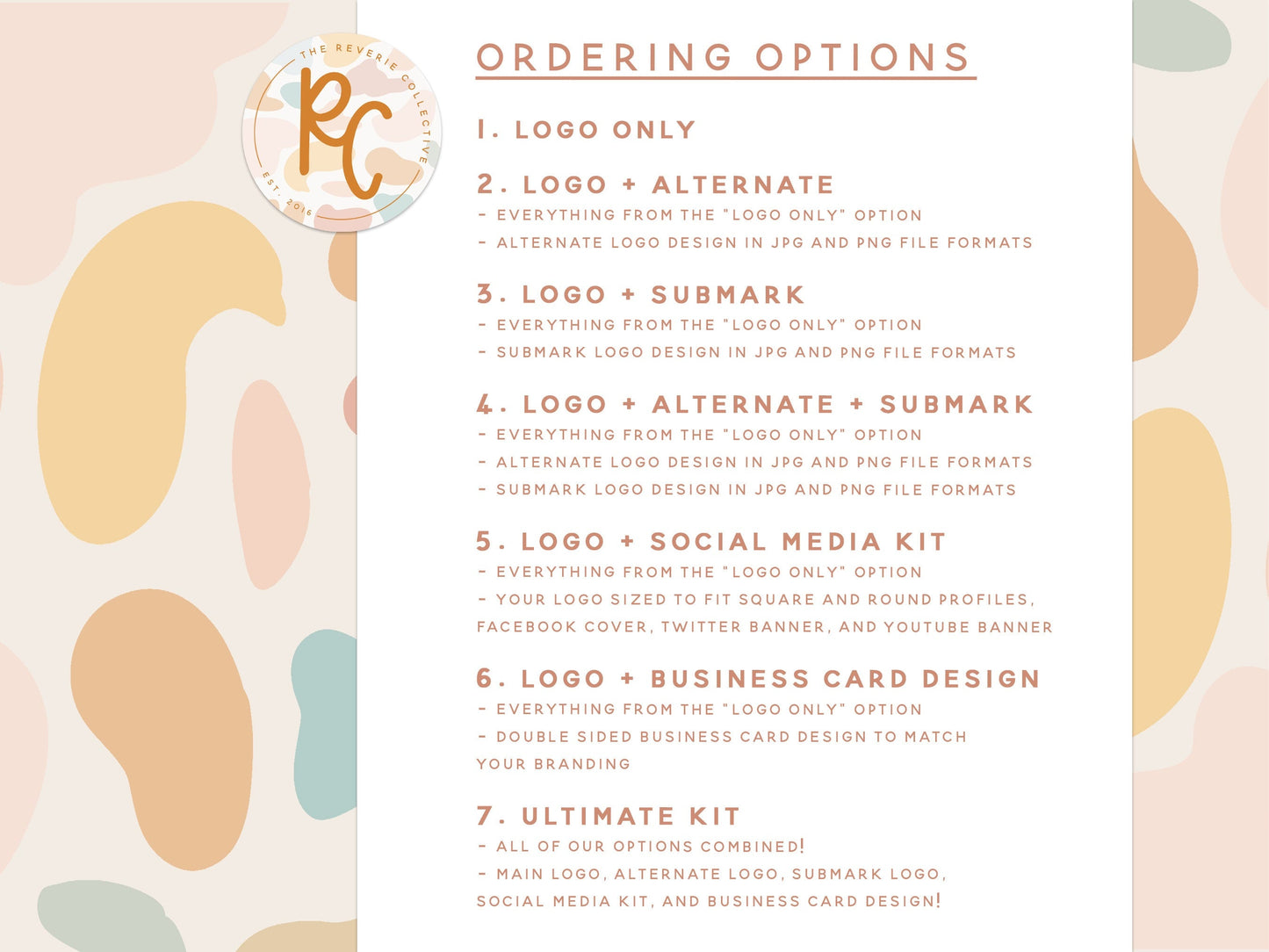 Jeni Green | Premade Logo Design | Modern Abstract, Paint Strokes, Messy Boho, Bohemian