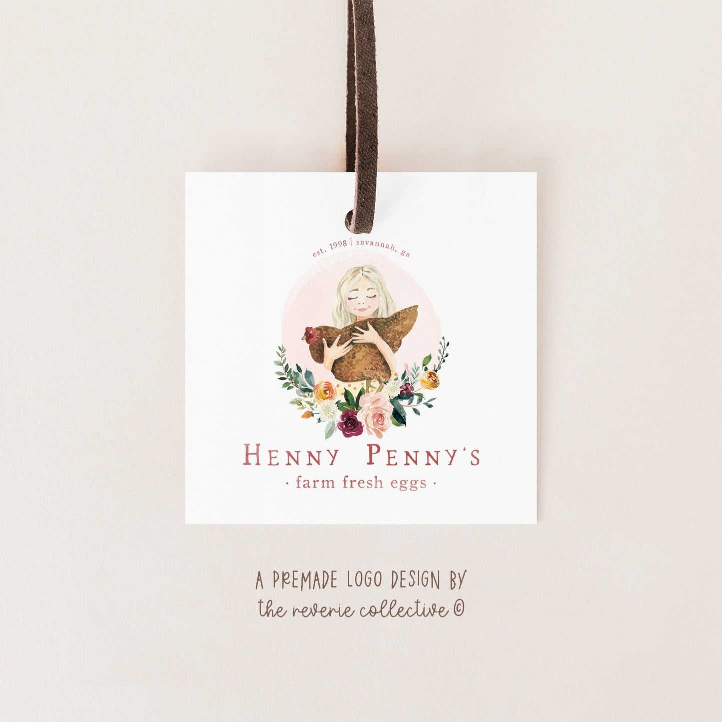 Henny Penny's | Premade Logo Design | Chicken, Rooster, Hen, Farm, Egg