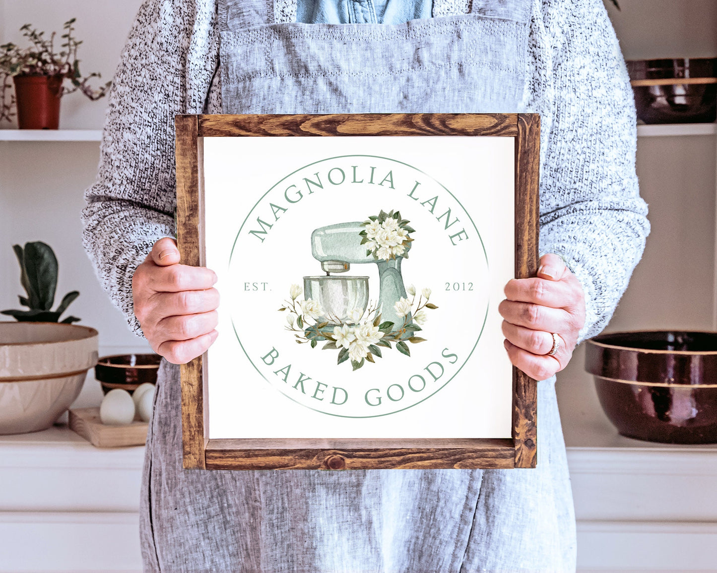 Magnolia Lane | Premade Logo Design | Bakery, Mixer, Baking