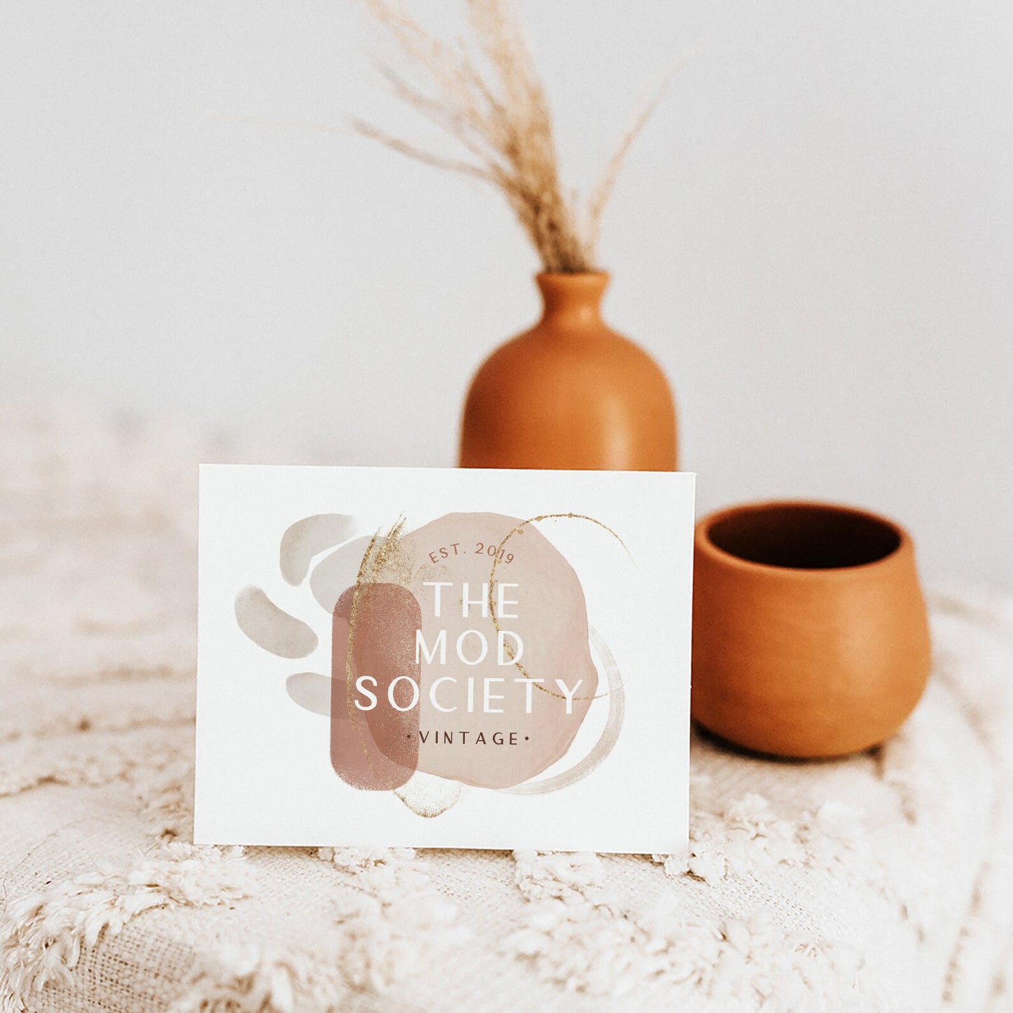 The Mod Society | Premade Logo Design | Boho, Vintage, Modern, Romantic