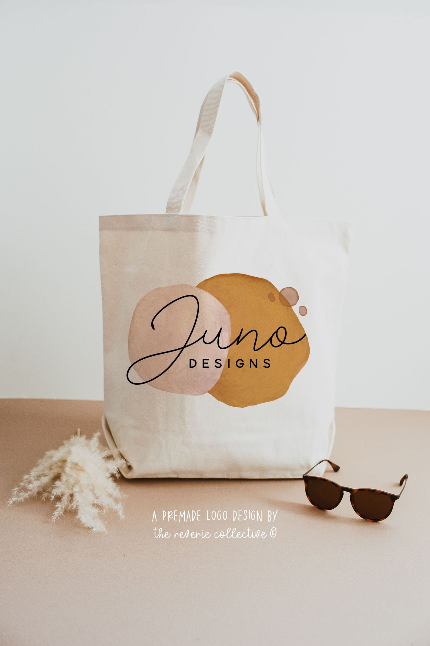 Juno Designs | Premade Logo Design | Abstract Boho, Neutral, Geometric