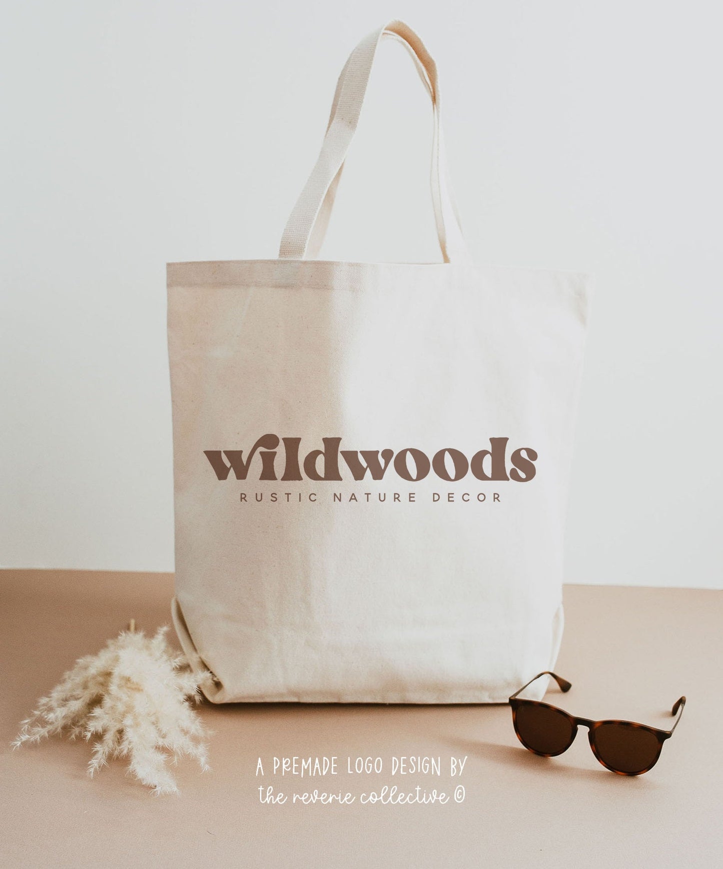 Wildwoods | Premade Logo Design | Retro, Vintage, Boho, Trendy, Text Only, Minimal