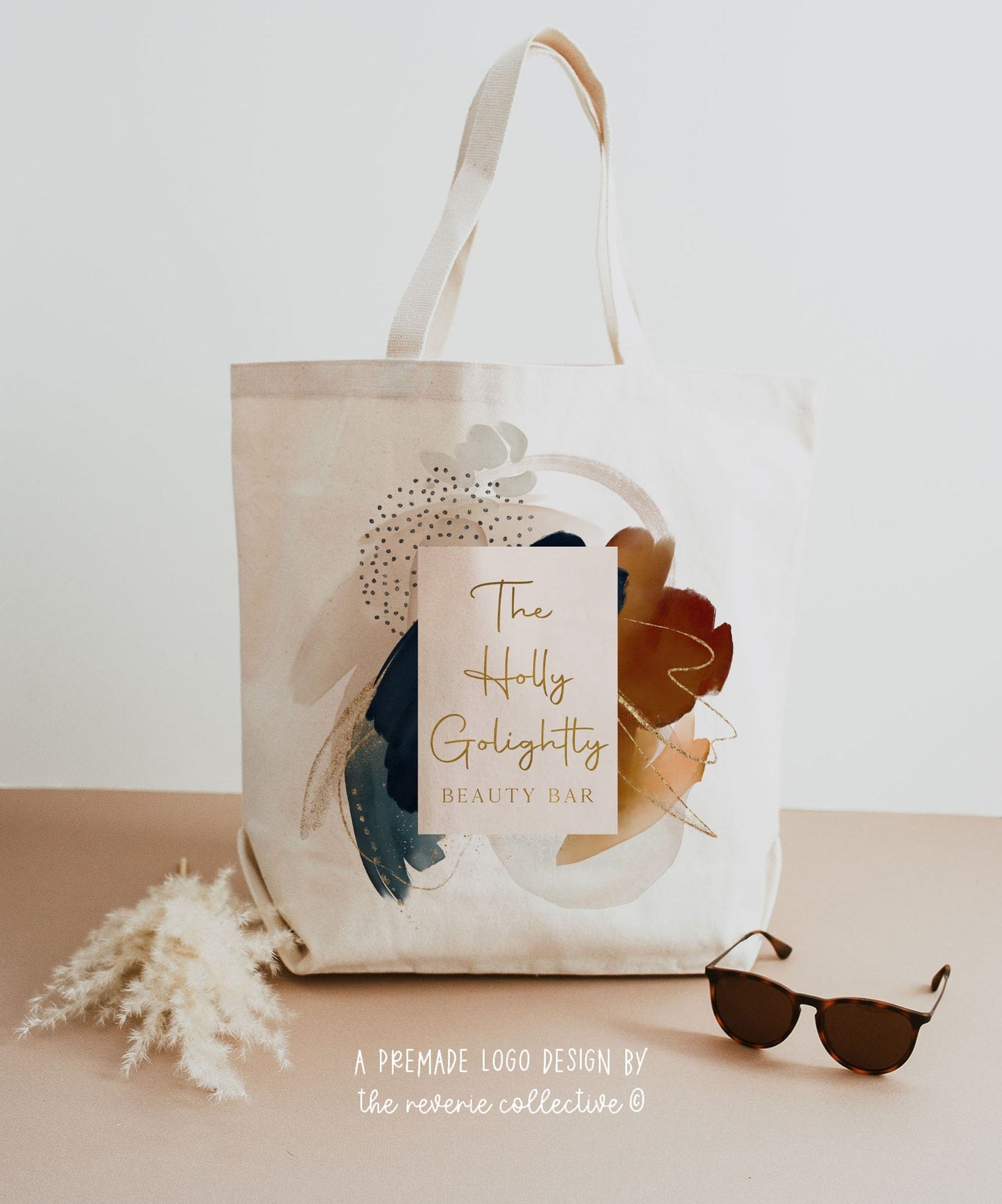 Holly Golightly | Premade Logo Design | Boho, Retro, Midcentury Modern