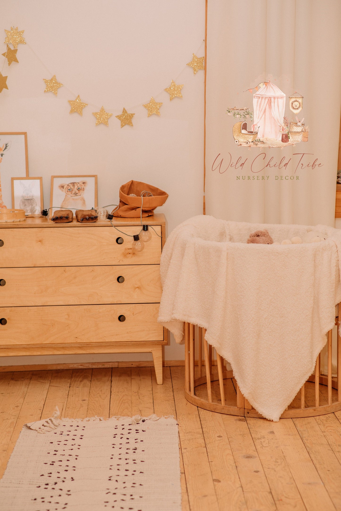 Wild Child Tribe | Premade Logo Design | Nursery, Bohemian, Newborn, Boho, Decor