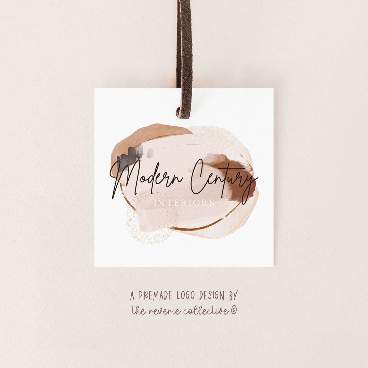 Modern Century Interiors | Premade Logo Design | Abstract, Boho, Neutral