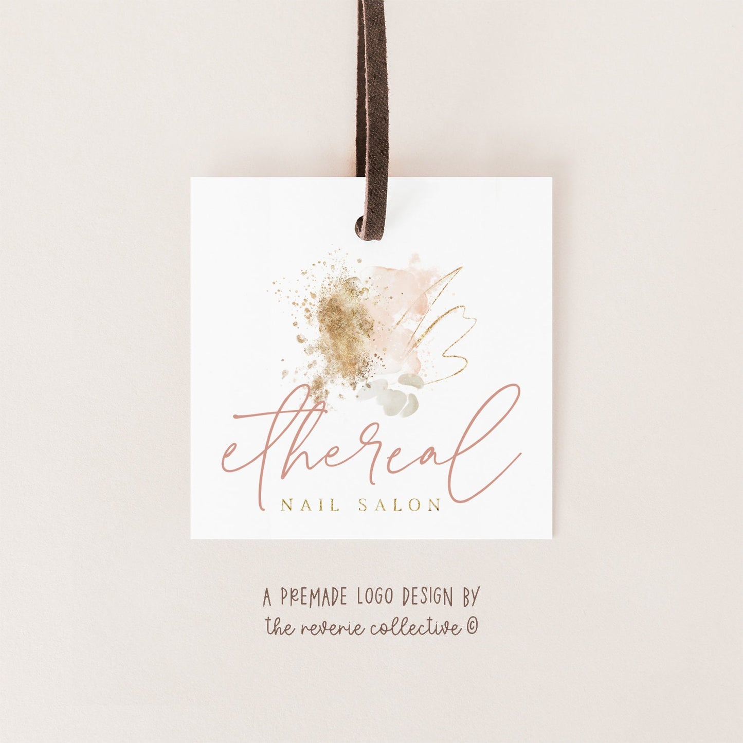 Ethereal Nail Salon | Premade Logo Design | Abstract, Boho, Beauty