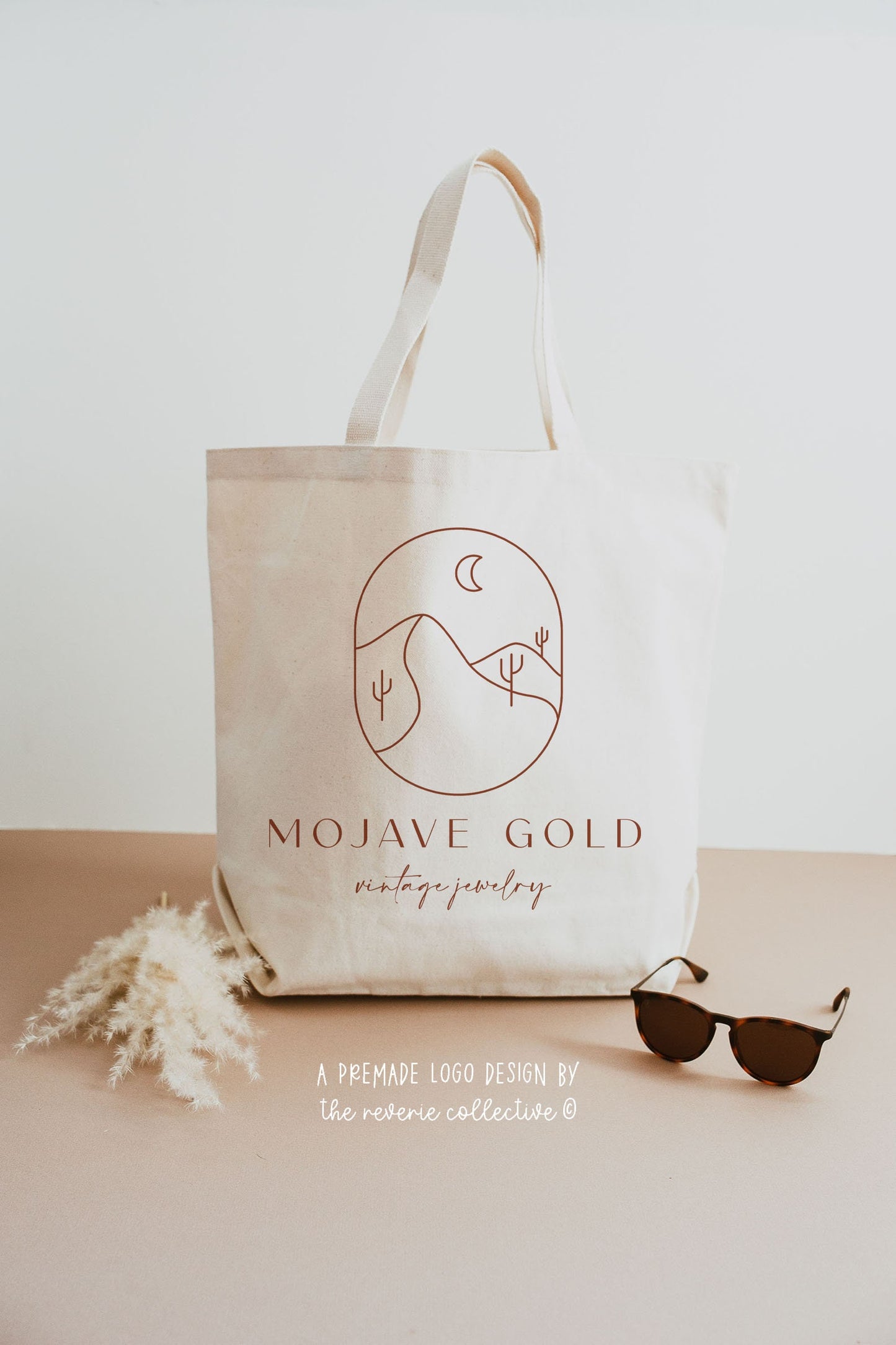 Mojave Gold | Premade Logo Design | Boho, Desert, Bohemian, Line Art