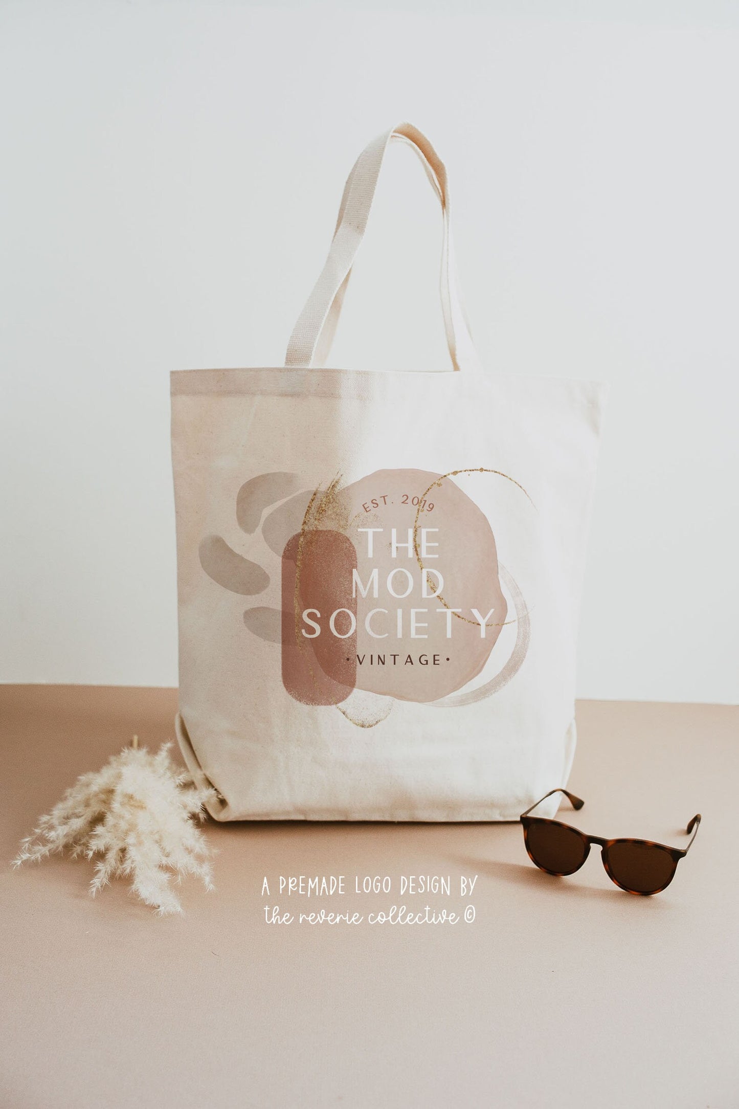 The Mod Society | Premade Logo Design | Boho, Vintage, Modern, Romantic