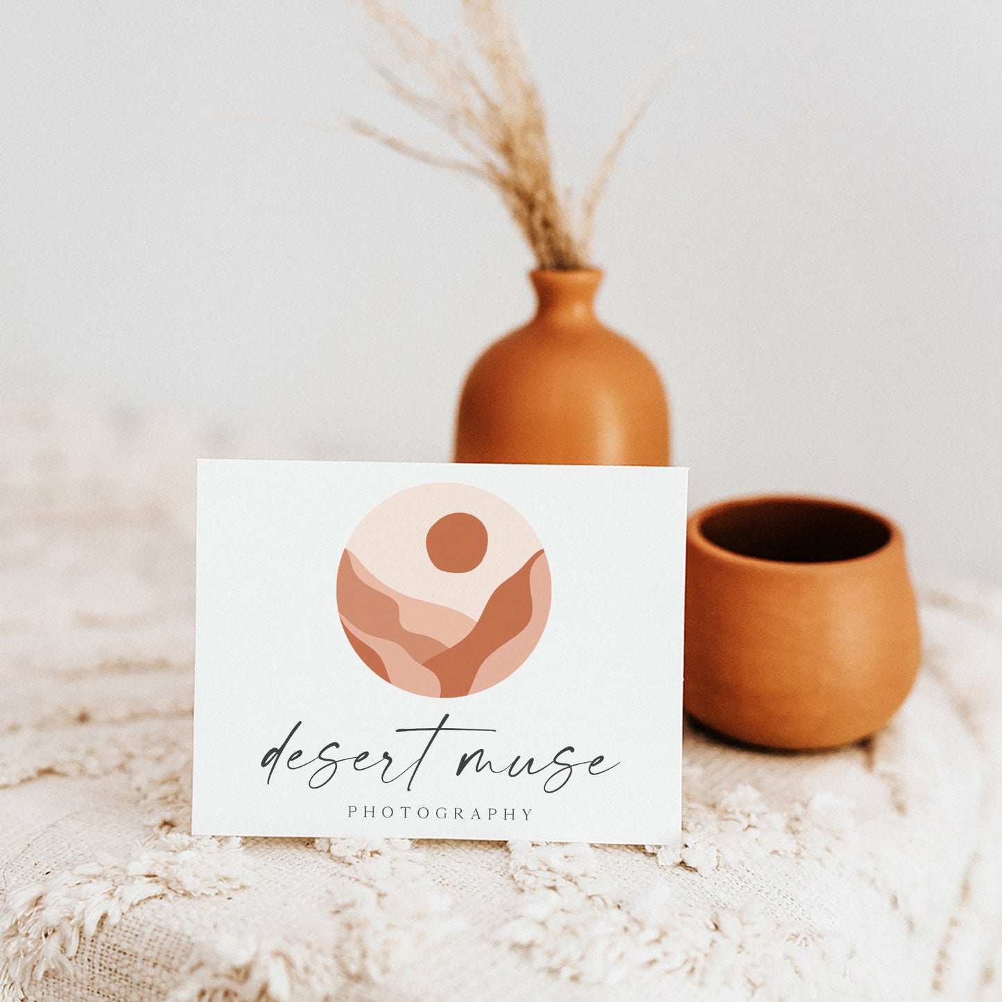 Desert Muse | Premade Logo Design | Abstract Boho, Tropical, Sun, Modern