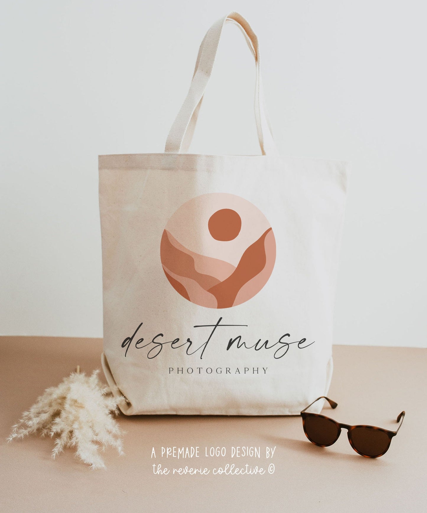 Desert Muse | Premade Logo Design | Abstract Boho, Tropical, Sun, Modern