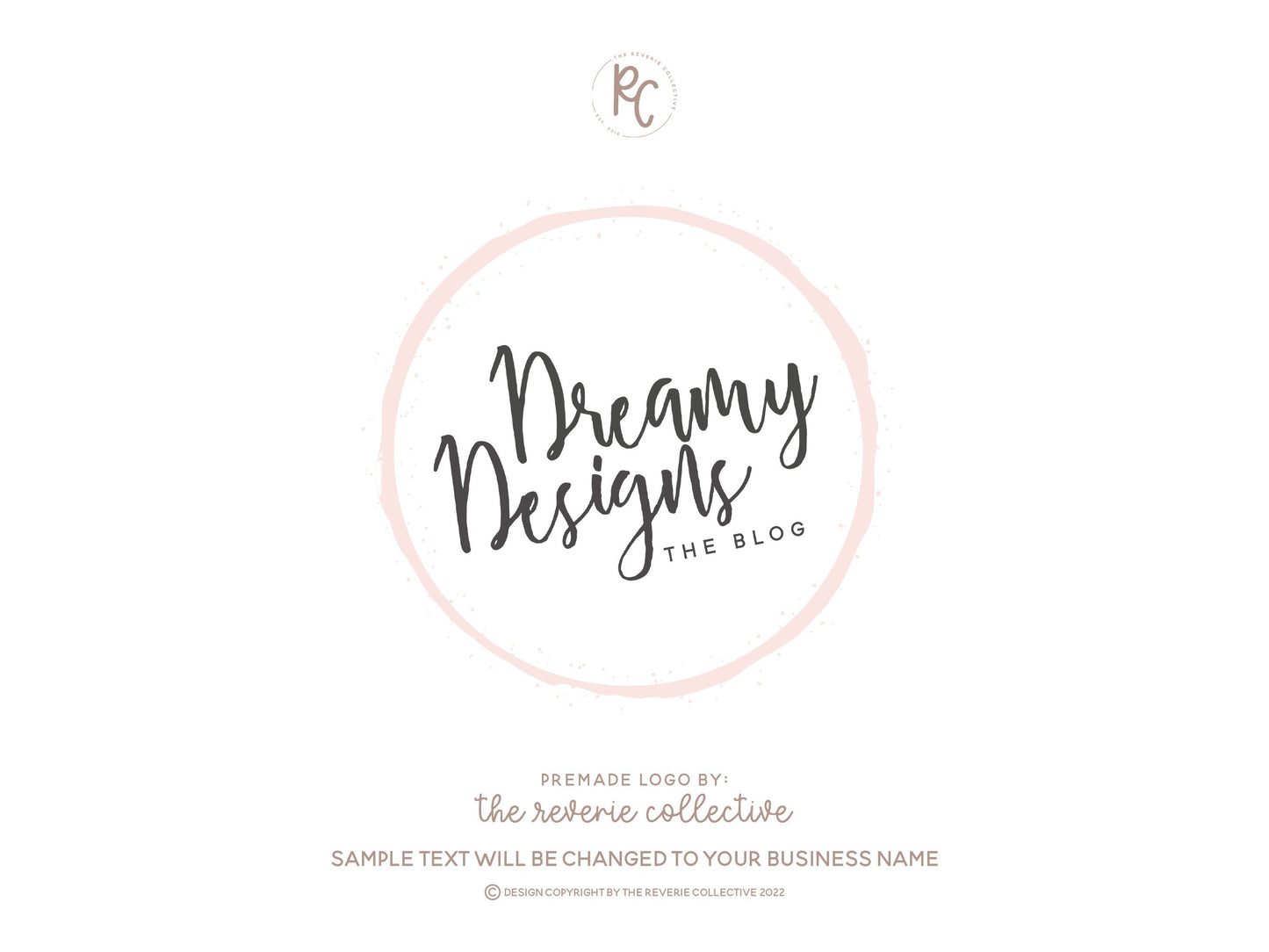 Dreamy Designs | Premade Logo Design | Modern, Minimal, Preppy, Circle