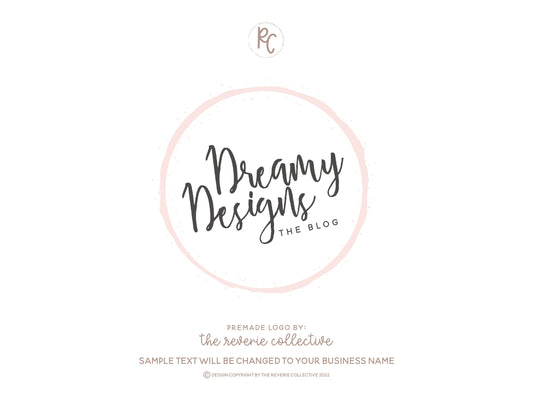 Dreamy Designs | Premade Logo Design | Modern, Minimal, Preppy, Circle