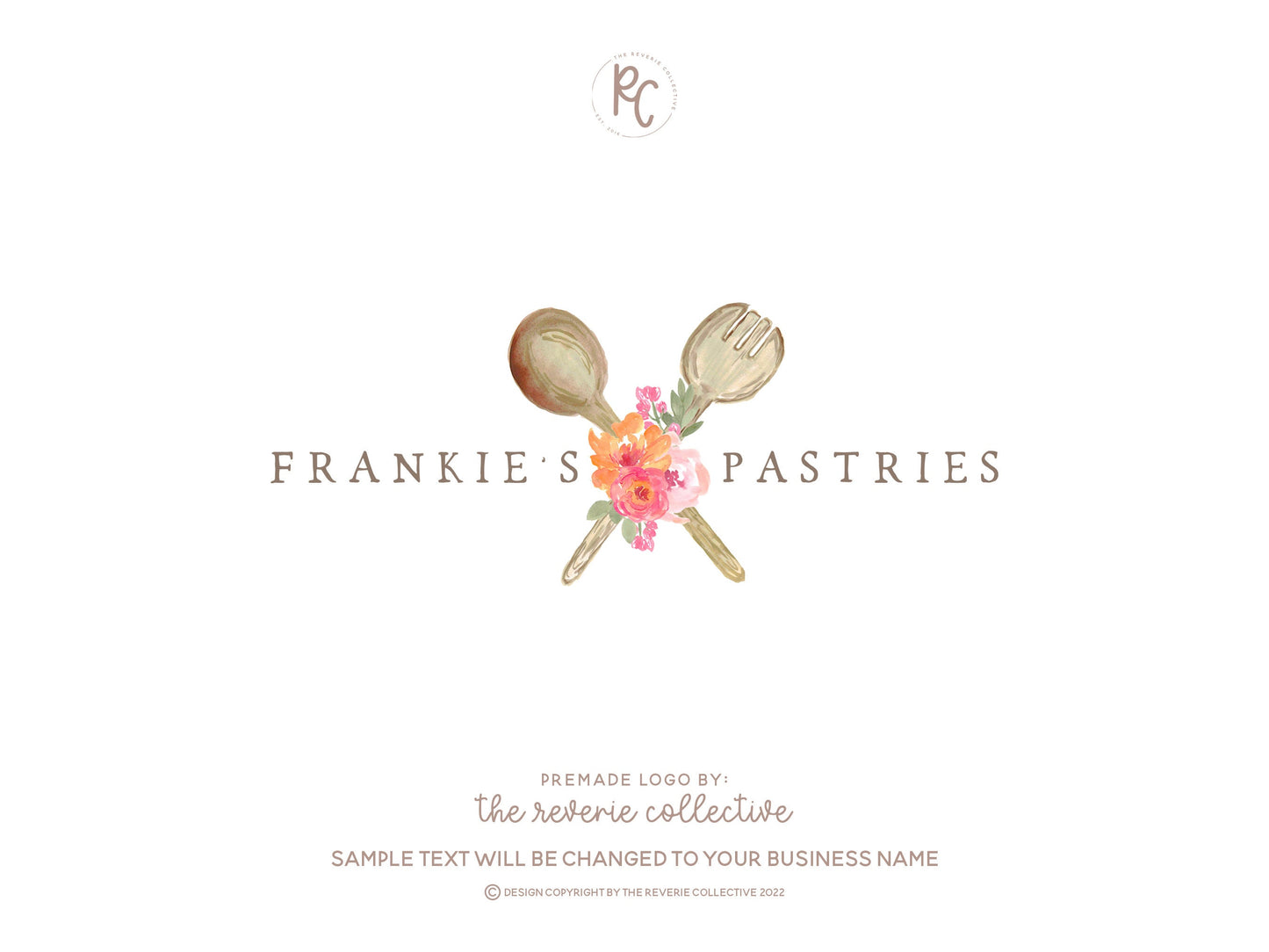 Frankie's Pastries | Premade Logo Design | Baking, Rustic, Farmhouse
