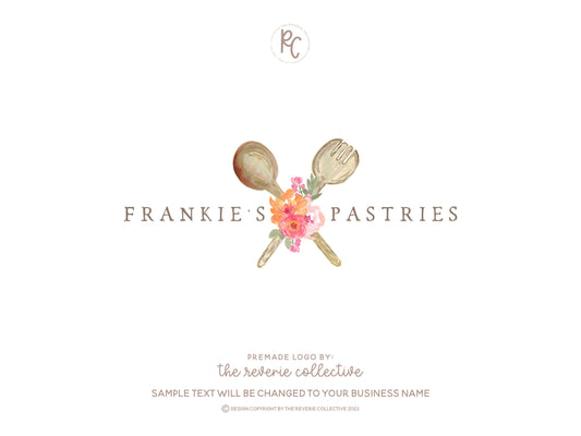 Frankie's Pastries | Premade Logo Design | Baking, Rustic, Farmhouse