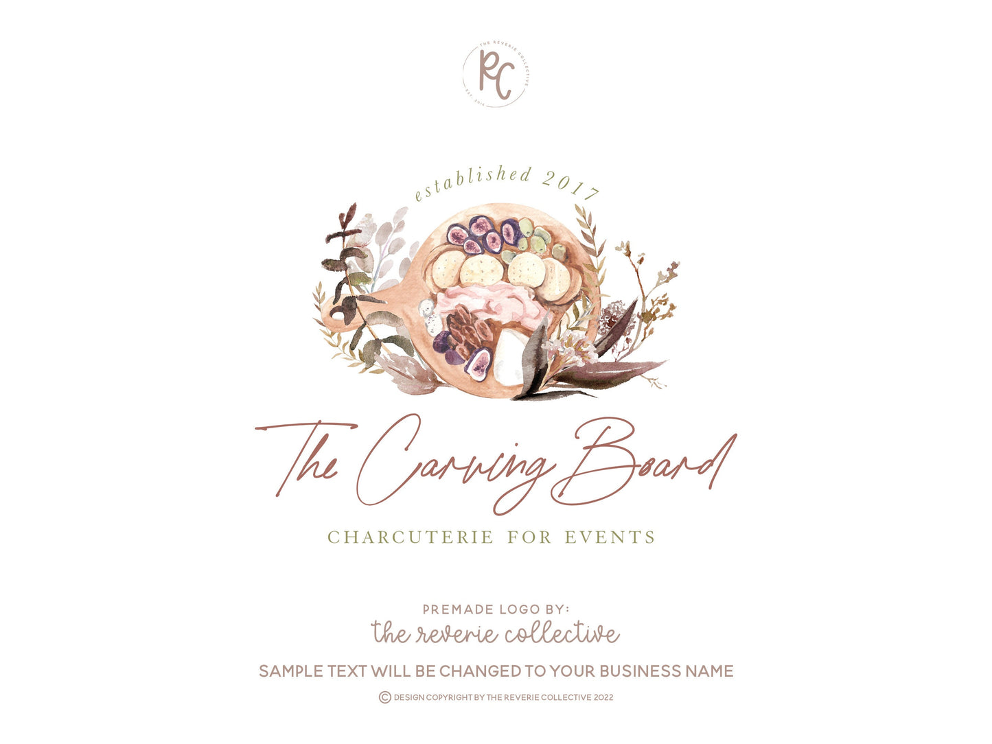 The Carving Board | Premade Logo Design | Charcuterie, Food, Cooking, Cheese