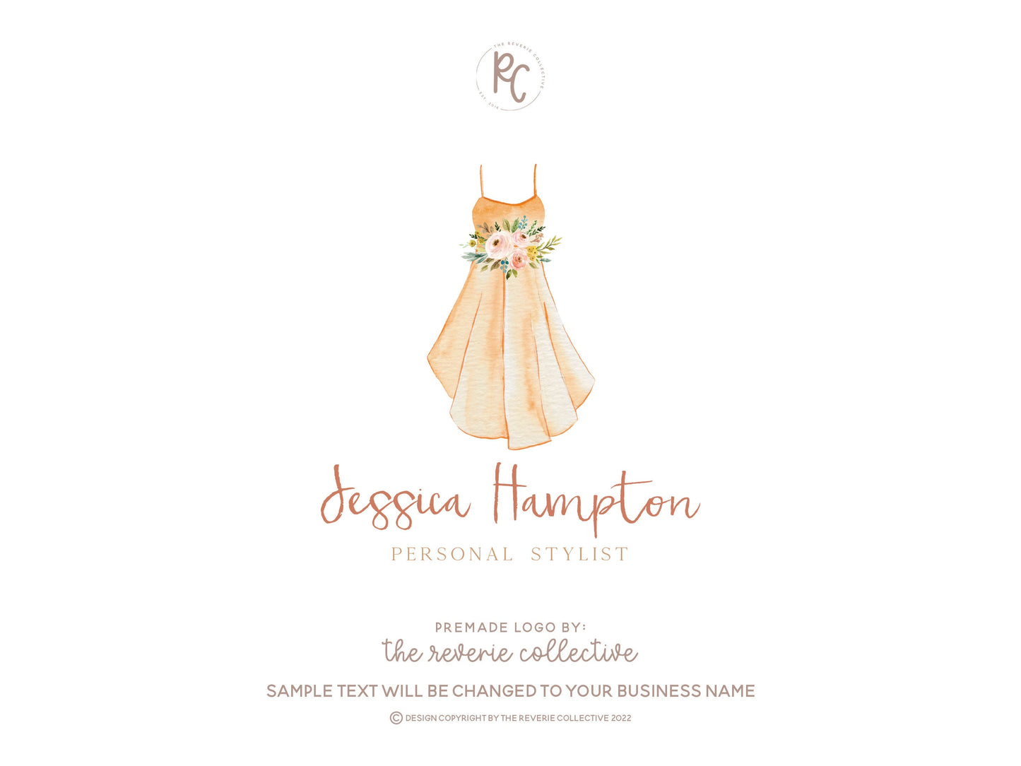 Jessica Hampton | Premade Logo Design | Dress, Fashion, Personal Stylist