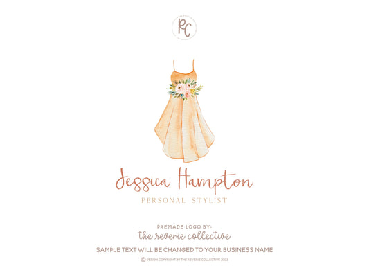 Jessica Hampton | Premade Logo Design | Dress, Fashion, Personal Stylist