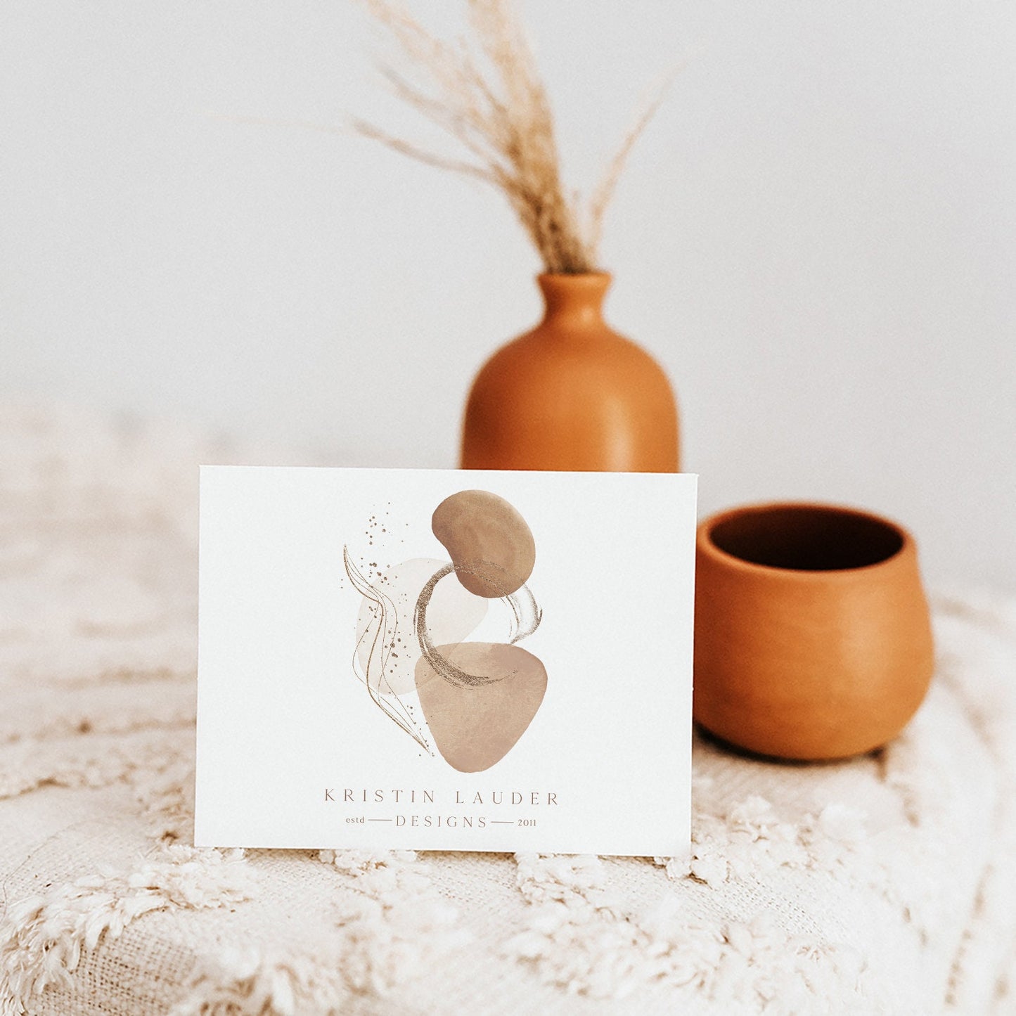 Kristen Lauder | Premade Logo Design | Boho, Neutral, Modern, Beauty