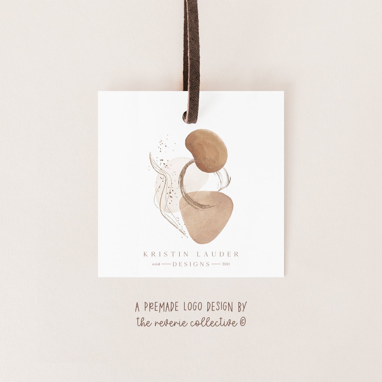 Kristen Lauder | Premade Logo Design | Boho, Neutral, Modern, Beauty
