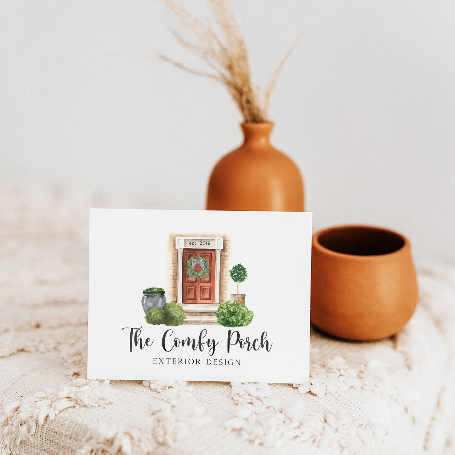 The Comfy Porch | Premade Logo Design | House, Front Door, Home, Real Estate, Decor