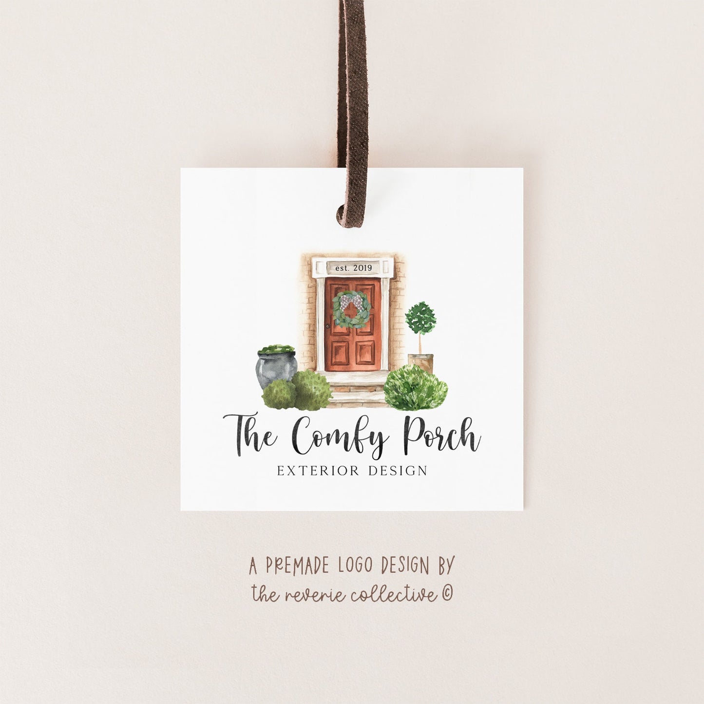 The Comfy Porch | Premade Logo Design | House, Front Door, Home, Real Estate, Decor