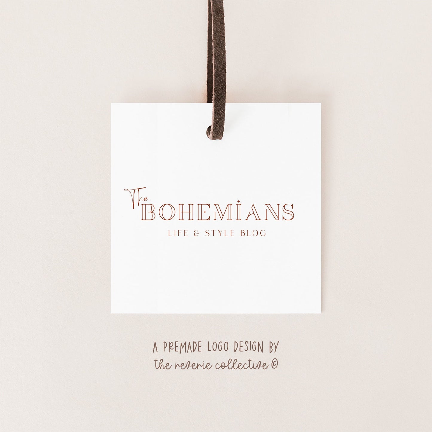 The Bohemians | Premade Logo Design | Boho, Retro, Mid Century, Art Deco