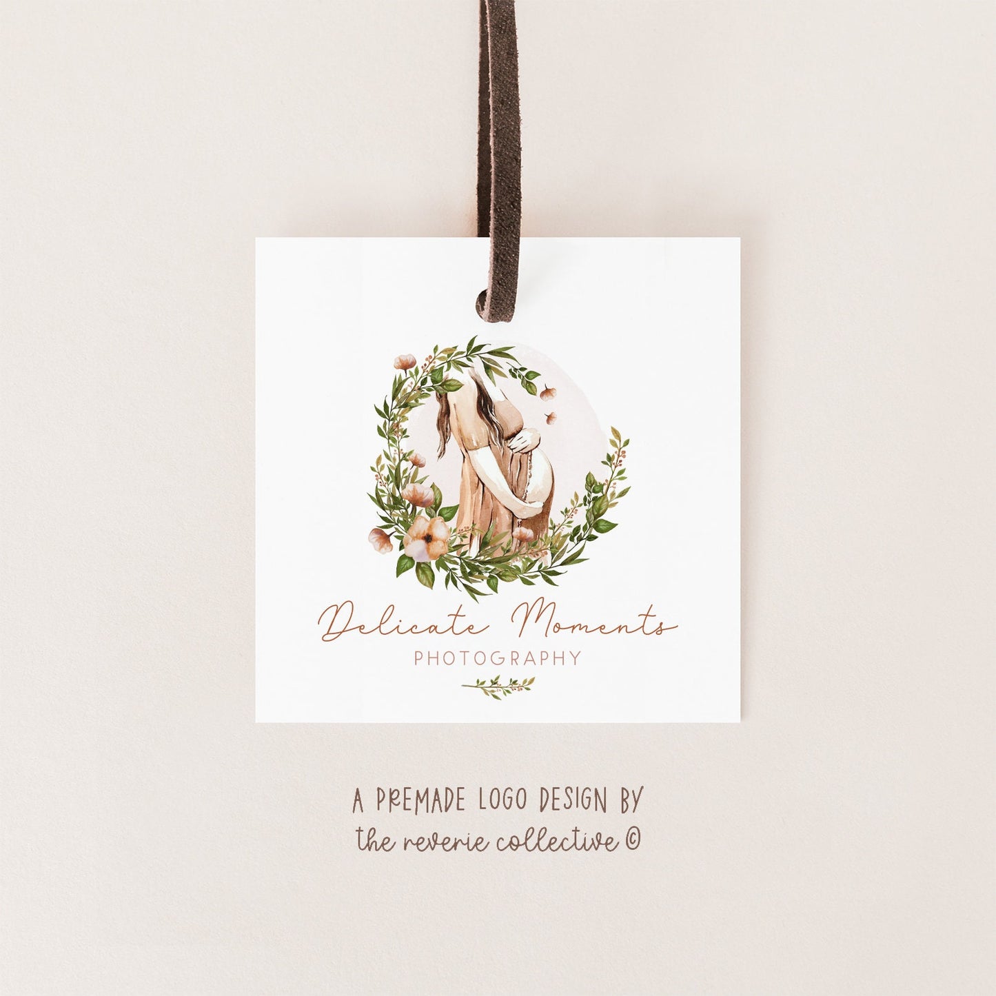Delicate Moments | Premade Logo Design | Doula, Midwife, Maternity, Pregnancy