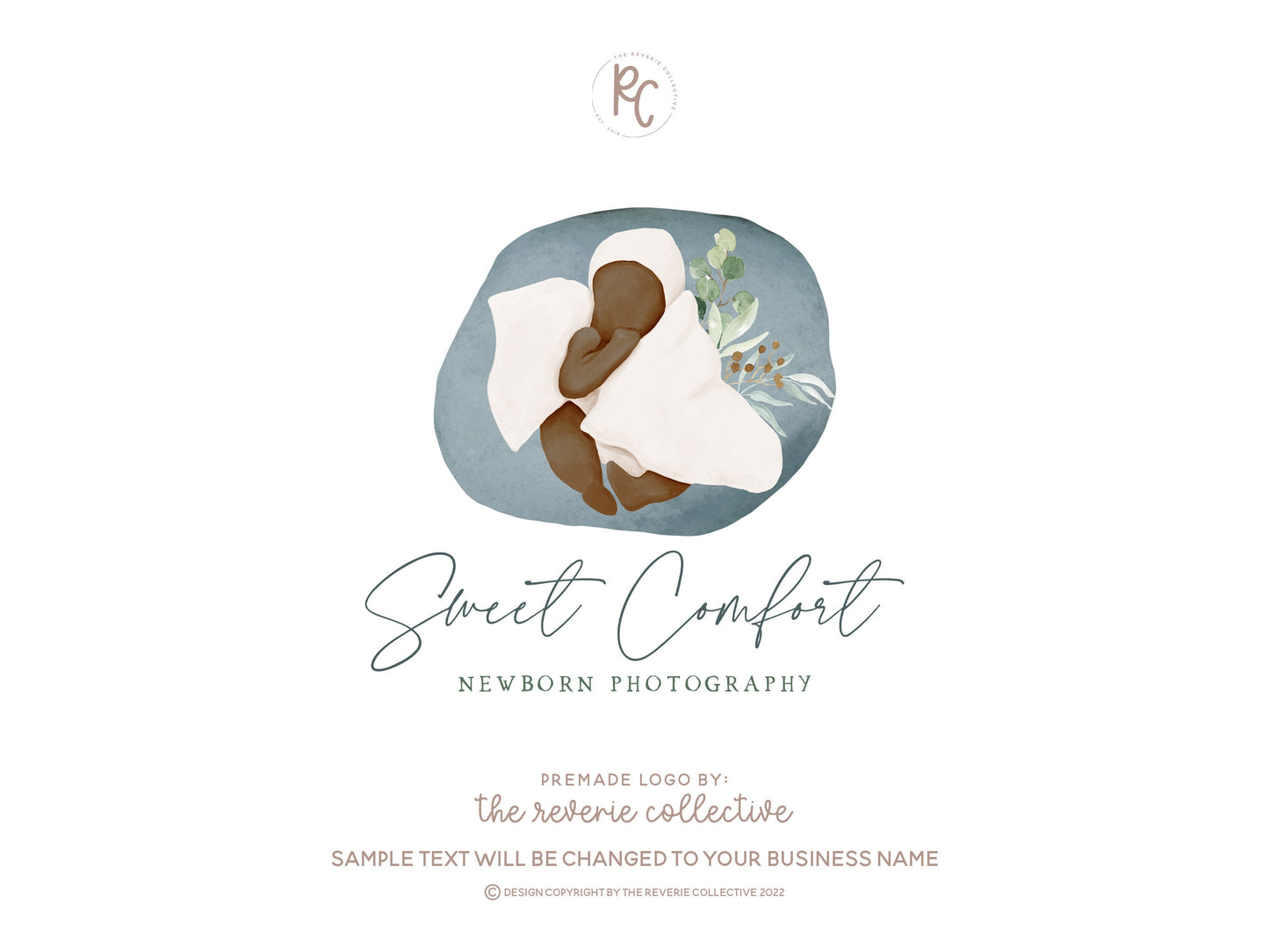 Sweet Comfort | Premade Logo Design | Baby Blanket, Newborn, Doula