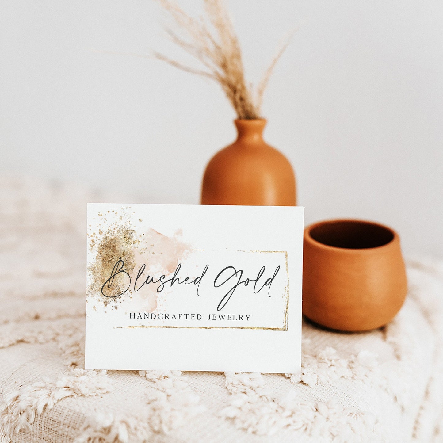 Blushed Gold | Premade Logo Design | Bohemian, Makeup, Boho, Jewelry