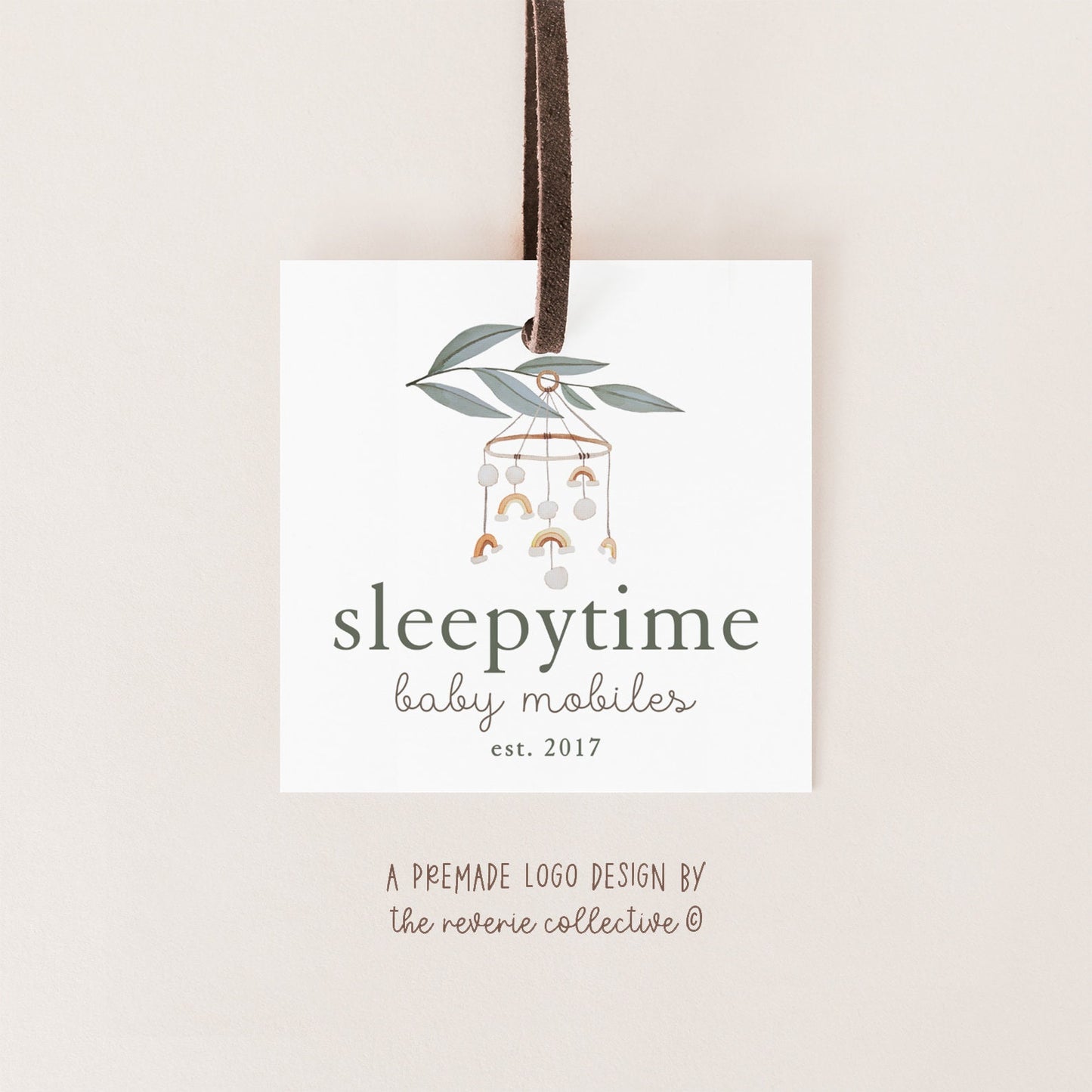 Sleepytime | Premade Logo Design | Baby Mobile, Newborn, Nursery, Bohemian