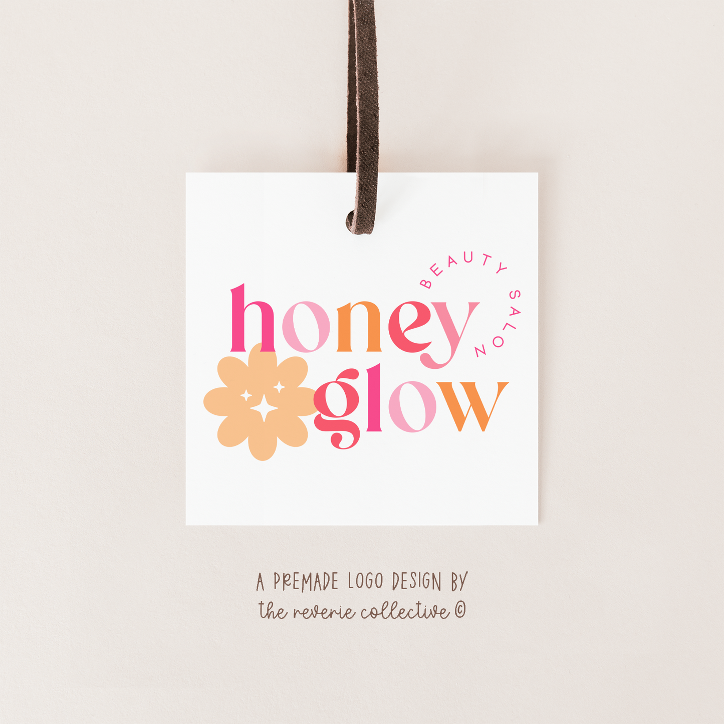 Honey Glow | Premade Logo Design | Bright Boho, Colorful, Modern Retro