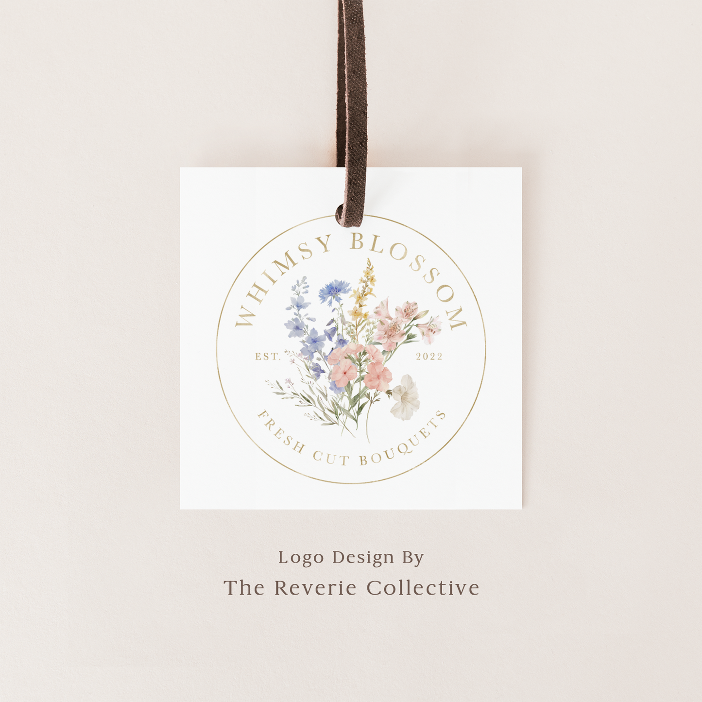 Whimsy Blossom | Premade Logo Design | Pastel Wildflower, Watercolor Floral, Feminine Florist