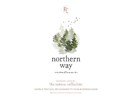 Northern Way | Premade Logo Design | Forest, Woodland, Pine Tree, Rustic, Outdoors, Nature