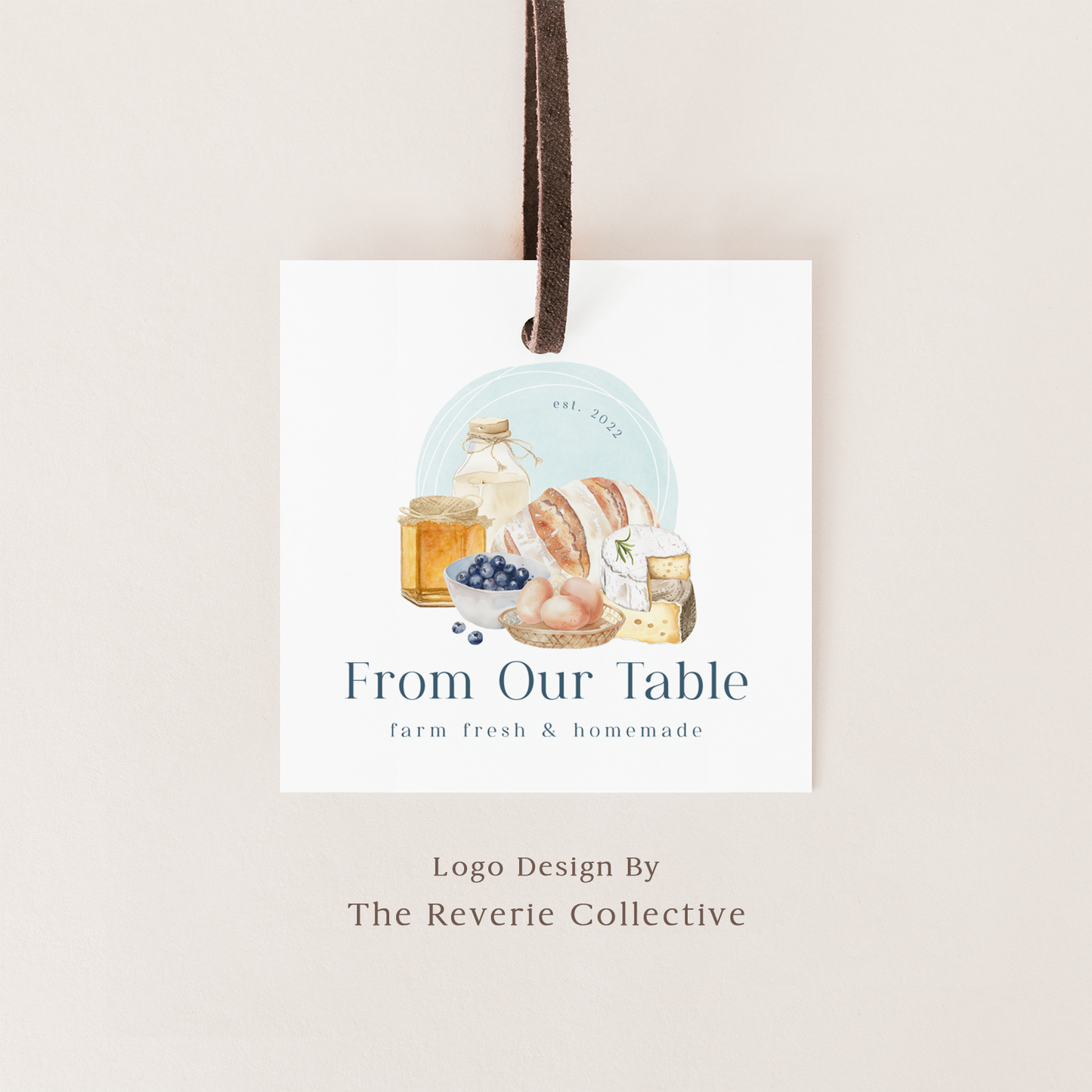 From Our Table | Premade Logo Design | Homemade Bread, Brie Cheese, Milk & Honey, Fresh Eggs