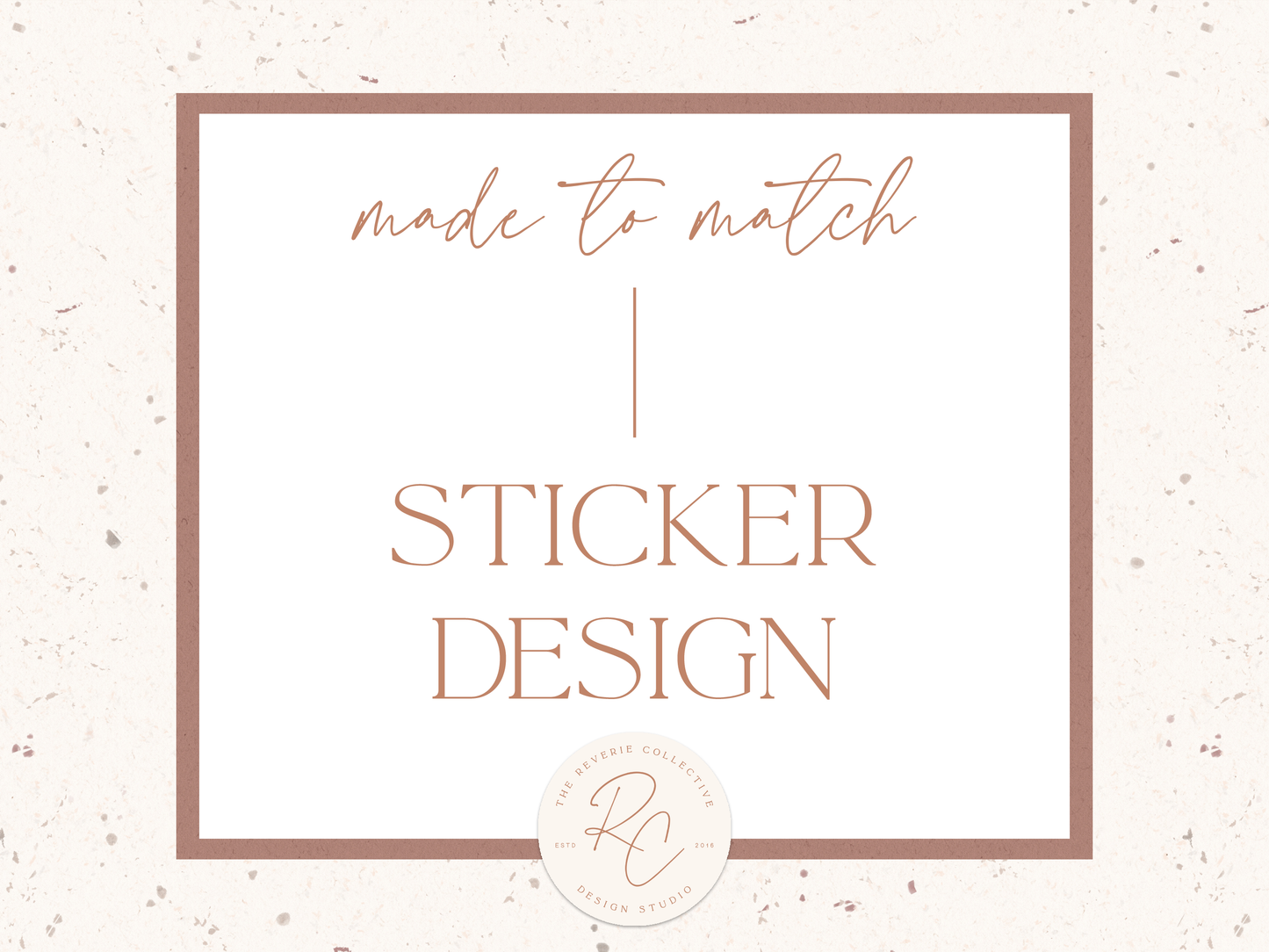 Matching Sticker Design | A La Carte Option