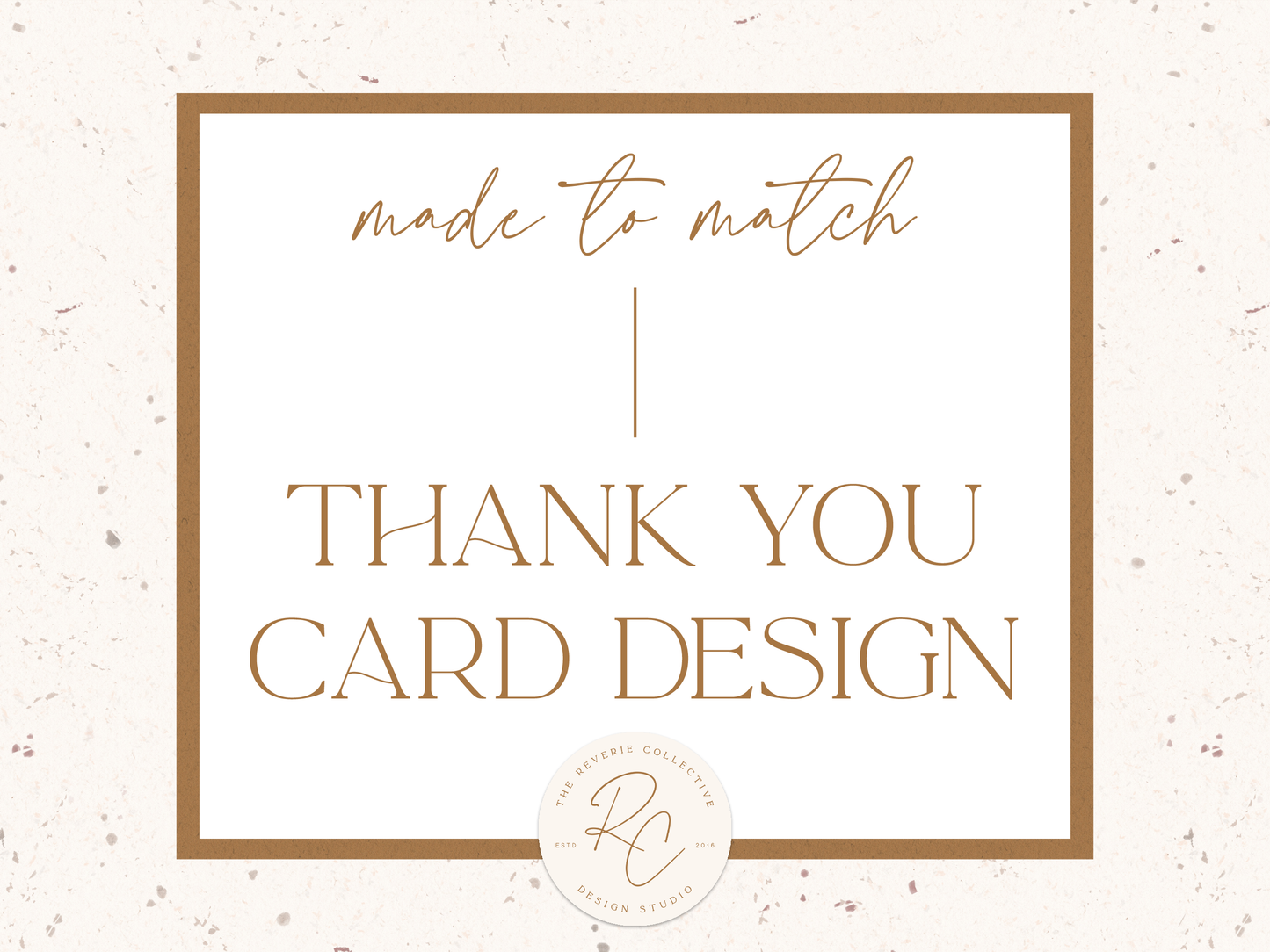 Matching Thank You Card Design | A La Carte Option