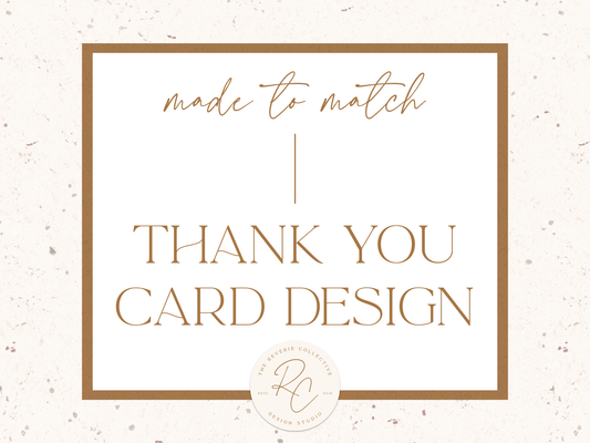 Matching Thank You Card Design | A La Carte Option