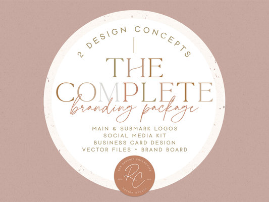 The Complete Branding Package | 2 Design Concepts | Custom Logo Graphic Design