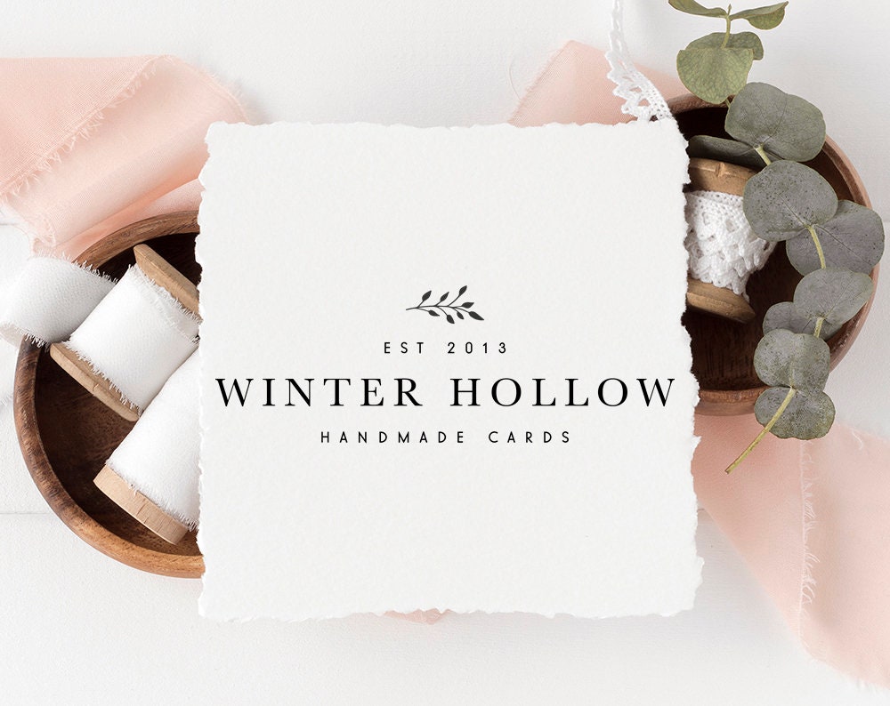 Winter Hollow | Premade Logo Design | Branch, Rustic Farmhouse, Country