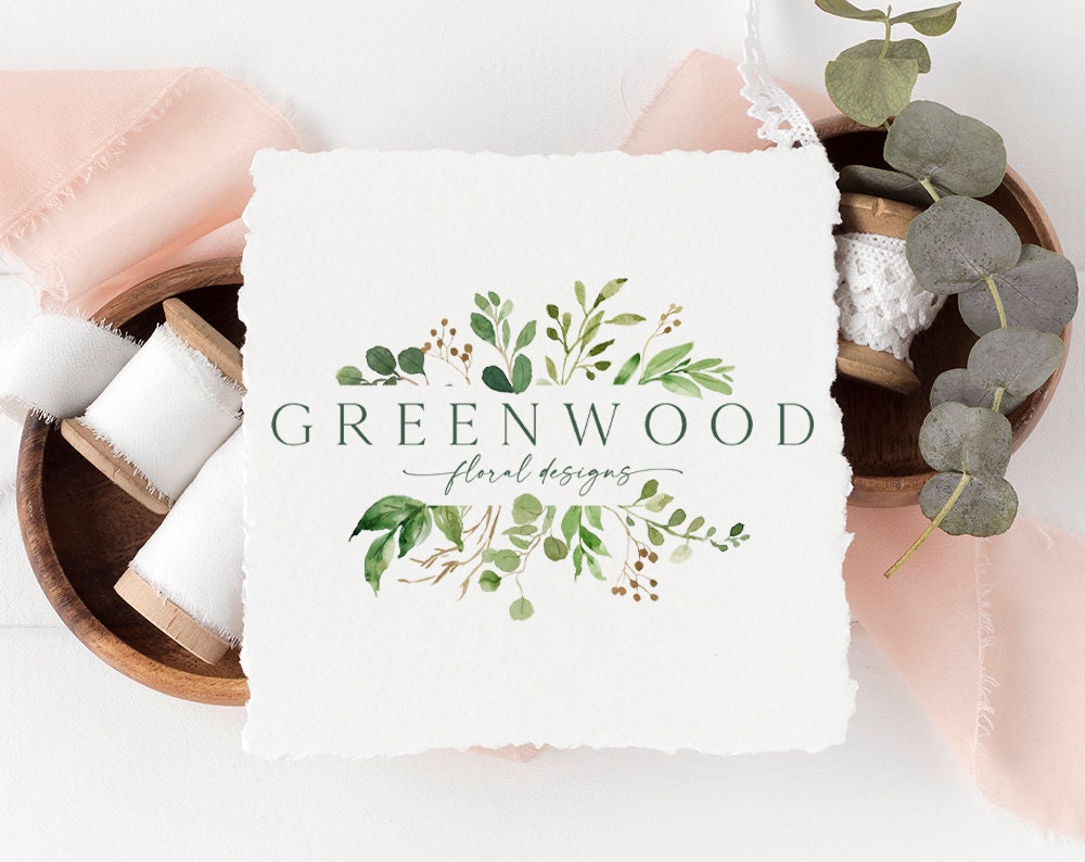 Greenwood | Premade Logo Design | Botanical, Greenery, Nature, Branch