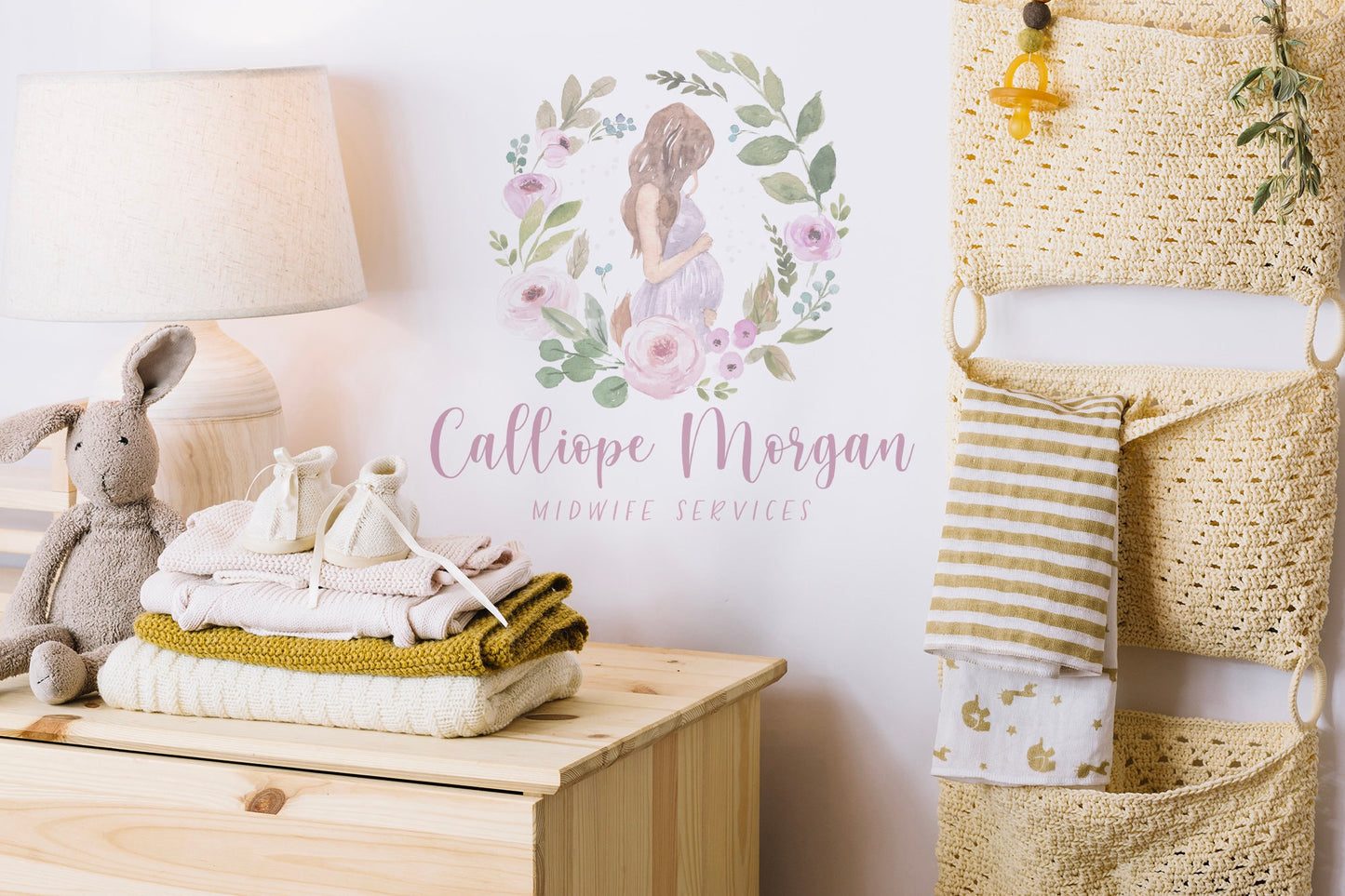 Calliope Morgan | Premade Logo Design | Midwife, Doula, Maternity, Pregnancy