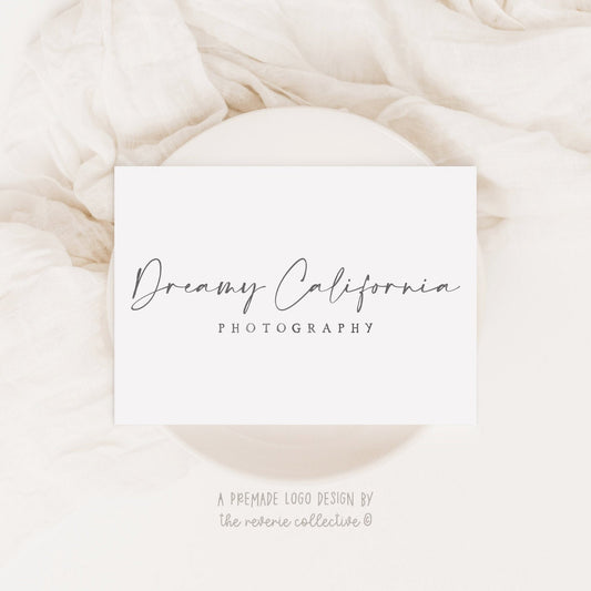 Dreamy California | Premade Logo Design | Handwritten, Calligraphy, Minimal