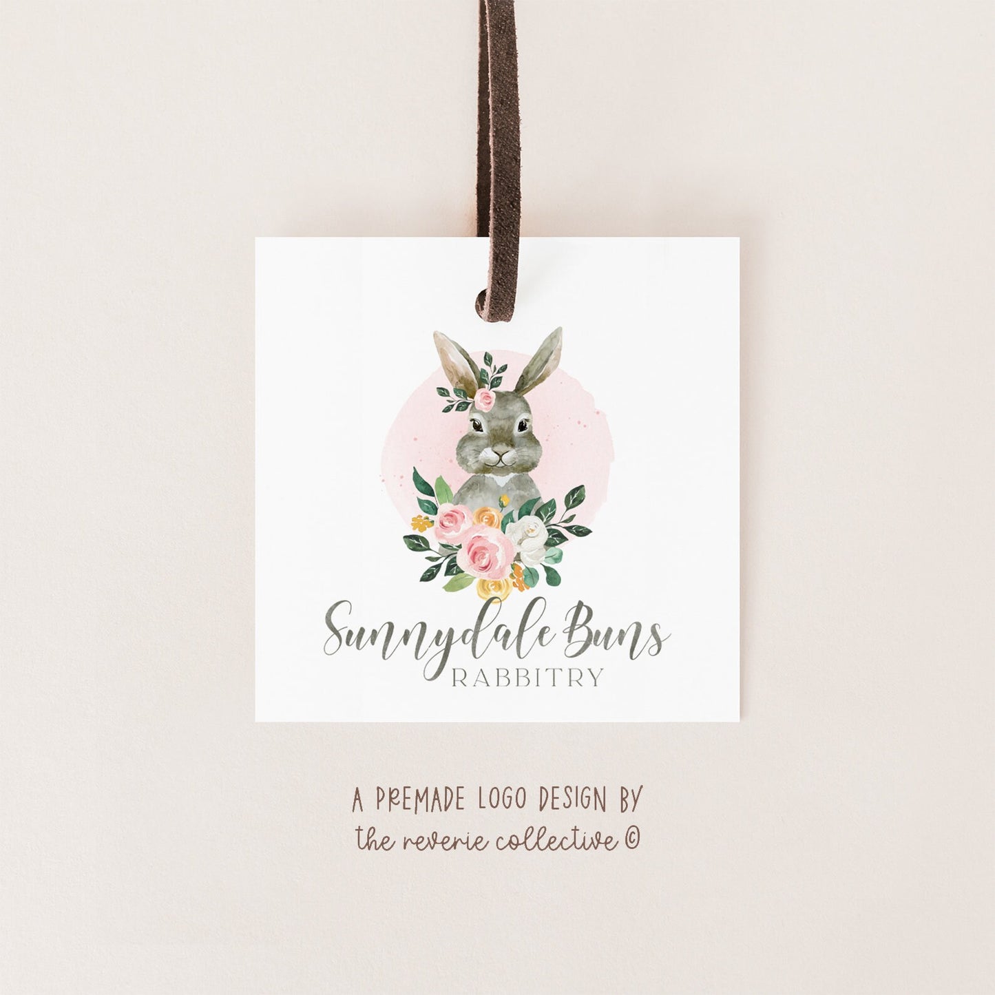 Sunnydale Buns | Premade Logo Design | Bunny Rabbit, Pet, Animal Rescue