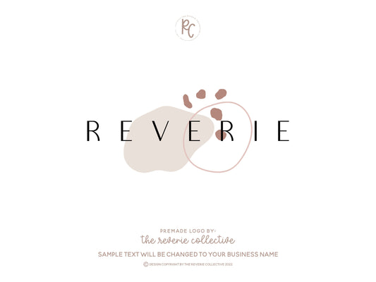 Reverie | Premade Logo Design | Modern Boho, Abstract, Geometric